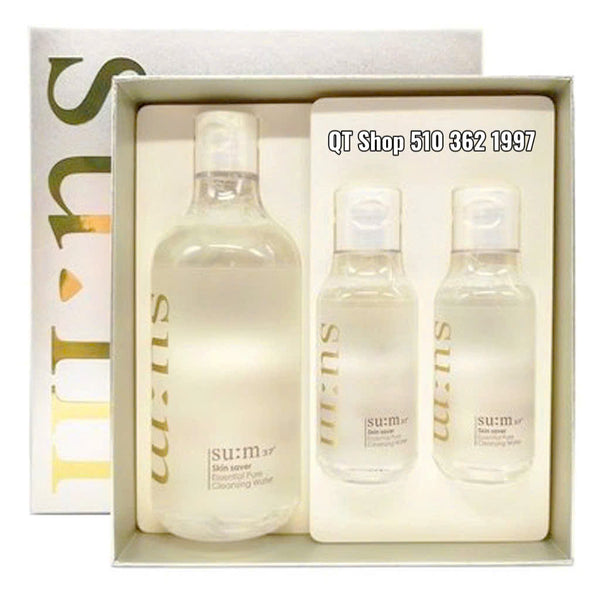 Set Nước tẩy trang Su:m37 Skin Saver Essential Cleansing Water - 400ml + 2x100ml