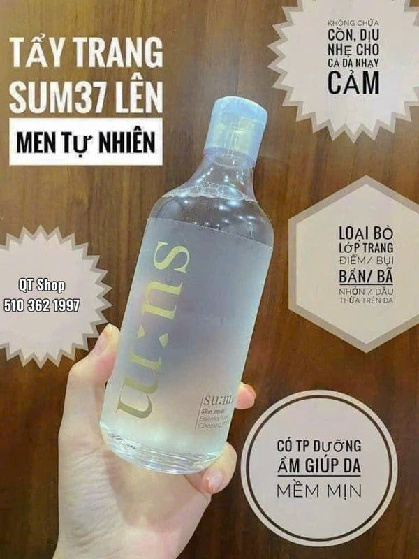 Set Nước tẩy trang Su:m37 Skin Saver Essential Cleansing Water - 400ml + 2x100ml