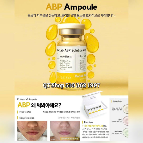 DocLab - ABP Solution Ampoule V2: TBG đặc trị mụn - 5ea