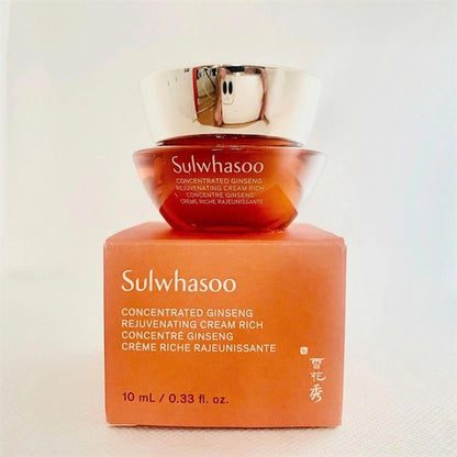 SULWHASOO - Mini Kem Sâm Concentrated Ginseng Rejuvenating Cream Rich - 10 ml - EXP 20280427
