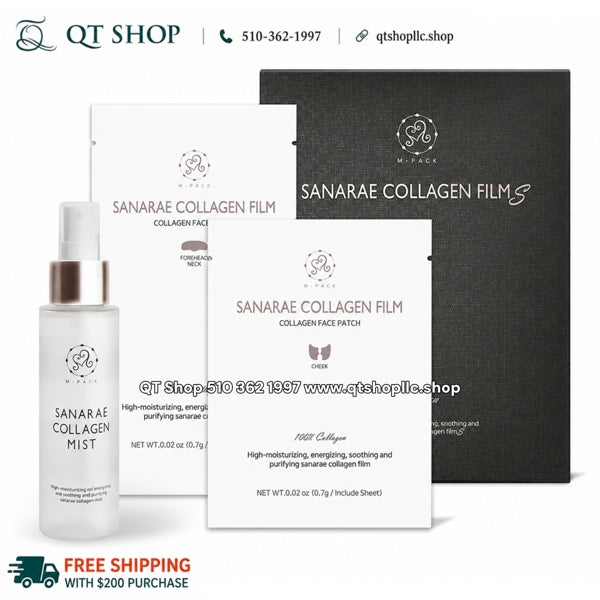 Set Mask Collagen Film 7ea + Mist SANARAE