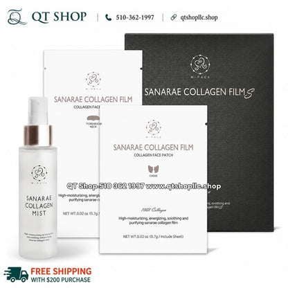 Set Mask Collagen Film 7ea + Mist SANARAE