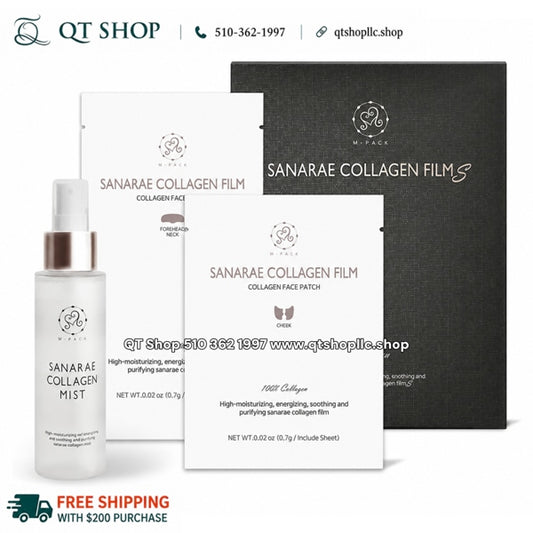 Set Mask Collagen Film 7ea + Mist SANARAE