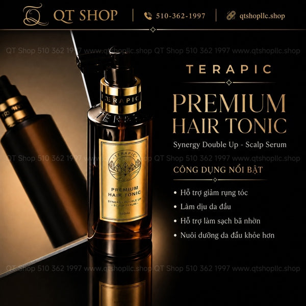 TERAPIC - Xịt Dưỡng Tóc Premium Hair Tonic - 160ml - EXP 202901