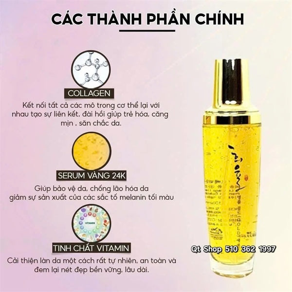 *LEBELAGE - Tinh chất vàng 24K - 130ml - Date 2028
