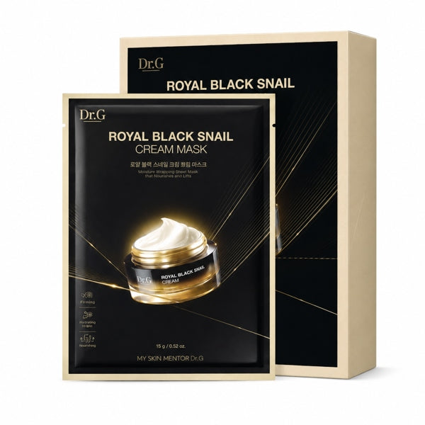 DR.G - Mặt Nạ Kem Ốc Sên Đen Royal Black Snail Cream Mask - 10 ea - EXP 202705