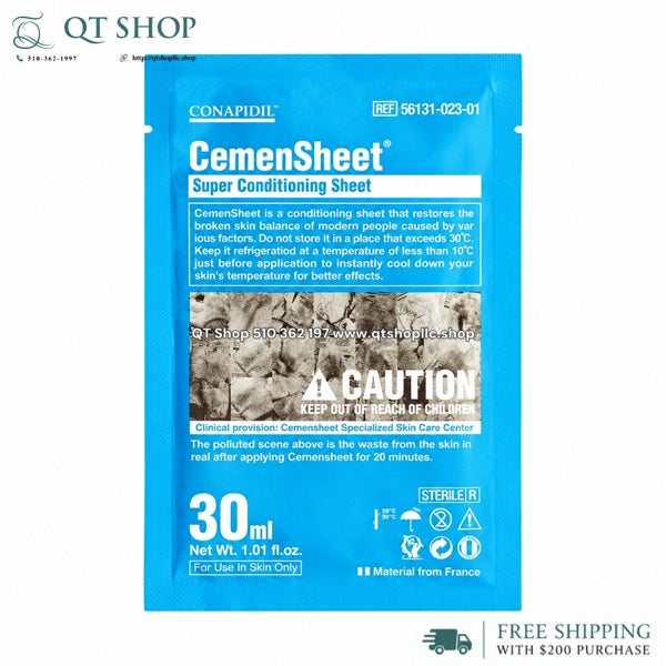 Pharmesthetics CONAPIDIL CEMENSHEET: Mask Định Vị xanh Mặt Nạ Thải Độc & Phục Hồi - 1ea