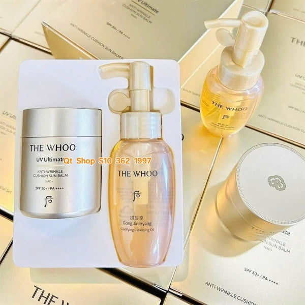 THE WHOO - Set Phấn tươi Whoo Vàng Sun Balm - EXP 202807