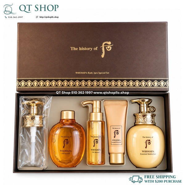 WHOO - Set Sữa Tắm Dưỡng Body Whoospa - KO HỘP - EXP 202802