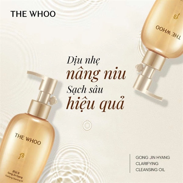 THE WHOO - Dầu Tẩy Trang Whoo Vàng Clarifying Cleansing Oil - 200ml