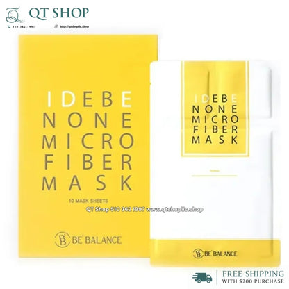 @ BEBALANCE - IDEBENONE MICROFIBER Mask Màu Vàng - Trắng Da - 10 ea