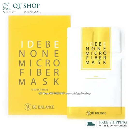 @ BEBALANCE - IDEBENONE MICROFIBER Mask Màu Vàng - Trắng Da - 10 ea