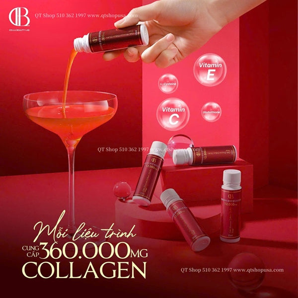 CELLA - Collagen Premium 360.000mg - 30 lọ x 25ml - Vị Xoài - EXP 202801