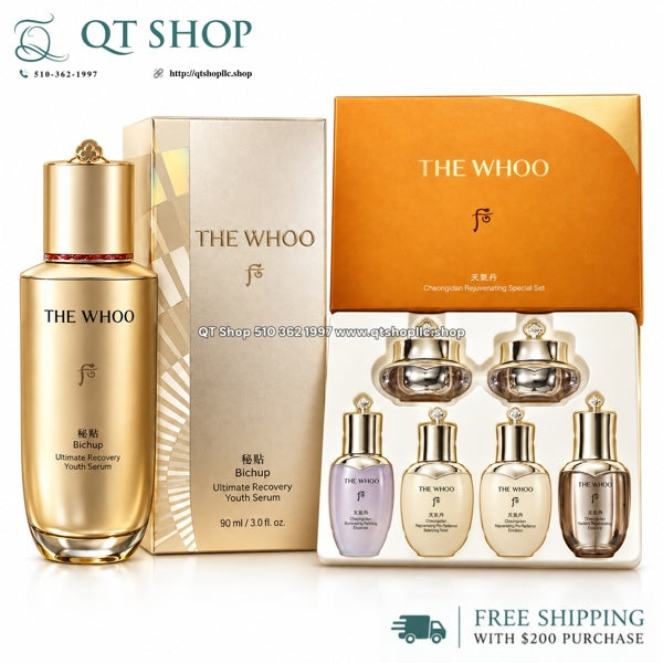 THE WHOO - Bichup Ultimate Recovery Youth Serum - Serum Bichop 90ml tặng kèm Set Mini 6sp