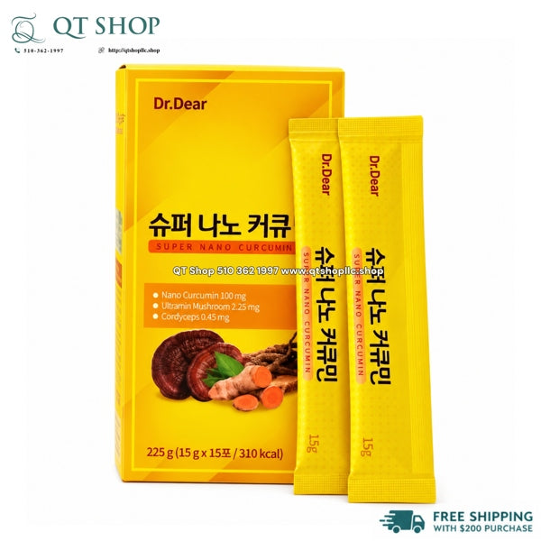 DR.DEAR - Thạch Nghệ Đông Trùng - 30 tép - Dồn hộp (Bỏ hộp ngoài) - EXP 202705