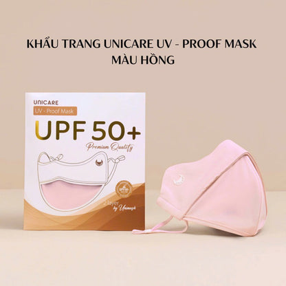 UNICARE - Khẩu Trang Vải Chống Nắng VN - Màu Hồng