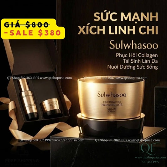 SULWHASOO - Kem Linh Chi Đen Honostige Full Size - 800$ - TẶNG KÈM MINI SERUM VÀ KEM - EXP 202807