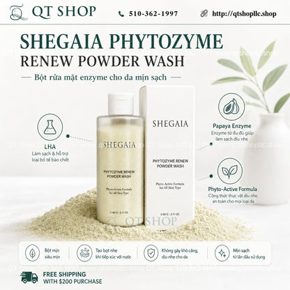 SHEGAIA - SRM Bột Rửa Mặt Phytozyme Renew Powder Wash 60g