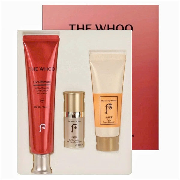 THE WHOO - Set KCN Whoo Đỏ UV Red Vitamin Sunscreen - 75ml - EXP 202806