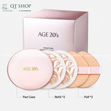 AGE 20's - @ - Phấn Tươi Signatura Essence Cover Pact Moisture - Tone #21 - Vỏ Hồng - EXP 202705