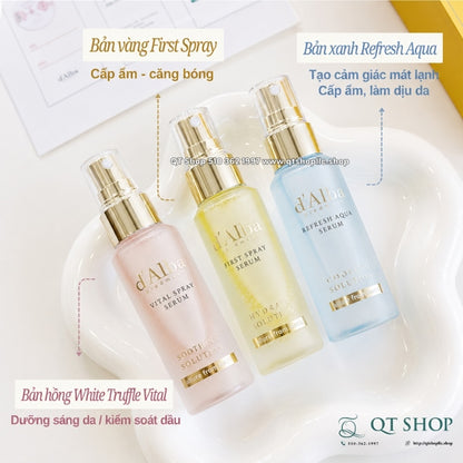 D'ALBA - Set 5 Xịt Khoáng White Truffle 5 Solution Gift Box - 5ea x 52ml