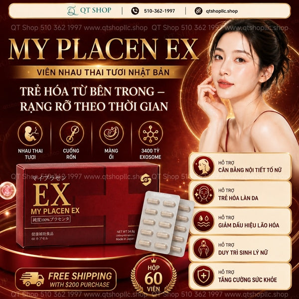 @ DEAL 1 TẶNG 1 - Viên Uống Nhau Thai Cuống Rốn My Placen EX - NEW - 60 viên - Japan - EXP 2027.02
