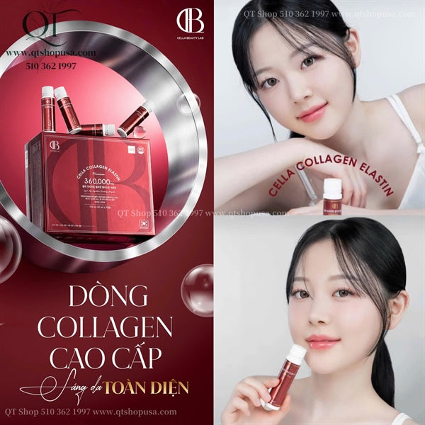 CELLA - Collagen Premium 360.000mg - Vị Lựu - 30 lọ x 25ml - EXP 202810