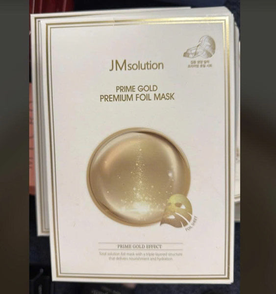 JMSOLUTION - Mặt Nạ Vàng Prime Gold Premium Foil Mask - 10ea