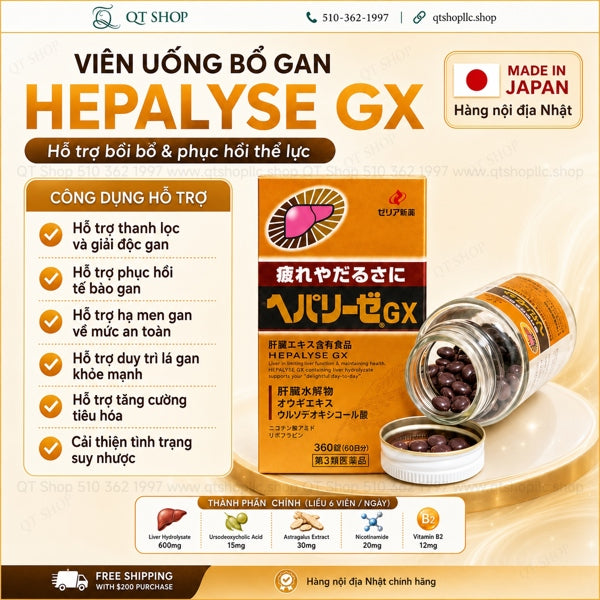 HEPALEYSE - Viên bổ gan GX 360V EXP 202807