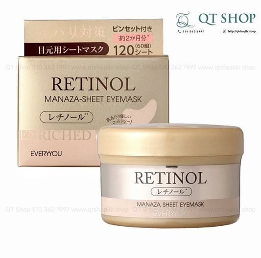EVERYYOU - Mặt Nạ Mắt Retinol Eye Mask - JP - MÀU VÀNG - 120 miếng