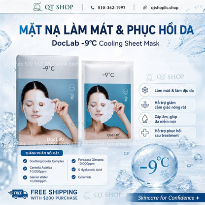 DOCLAB - Mặt Nạ Băng Tan -9°C Cooling Sheet Mask - 5ea (DEAL MUA 1 TẶNG 1) - EXP 2028.09