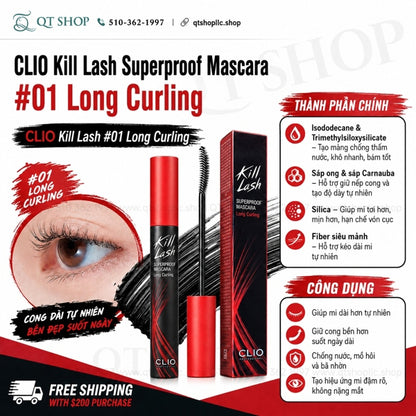 CLIO - Kill Lash Super Proof Mascara - Long Curling 7gjavascript:void(0);