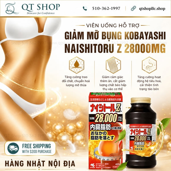 Viên Uống Giảm Mỡ Bụng Kobayashi - 420 viên Japan - EXP 202804