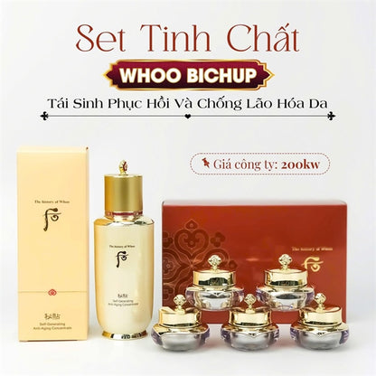 WHOO BICHUP - Set Serum Bichop 90 ml - Tặng kèm 5 Mini Kem mắt Hoa Hiên - EXP 202808