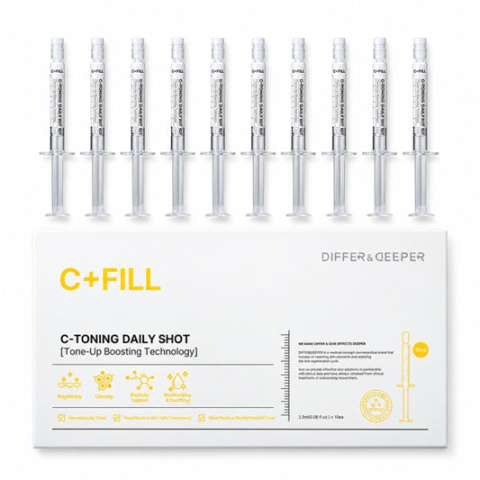 DIFFER&DEEPER - Set Chấm Nám C-TONING DAILY SHOT - 10 ống x 2.5ml - BỎ HỘP