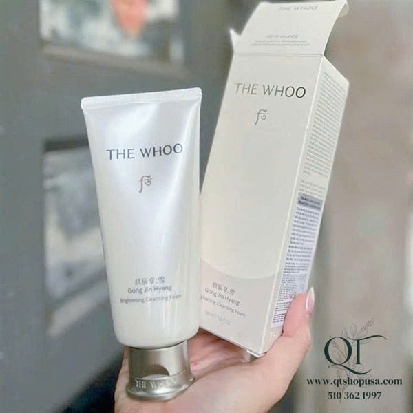THE WHOO - Sữa Rửa Mặt SRM Whoo Trắng 180ml MỚI - EXP 202901