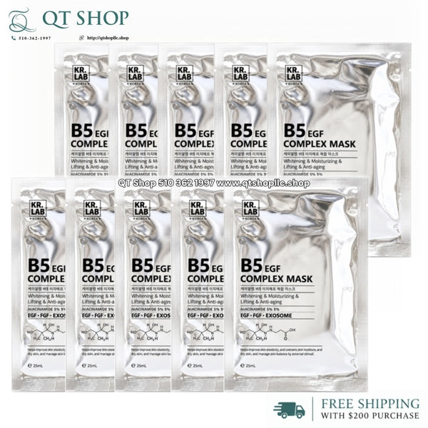 KR.LAB - Mặt Nạ B5 EGF Complex Mask - Combo 10 miếng