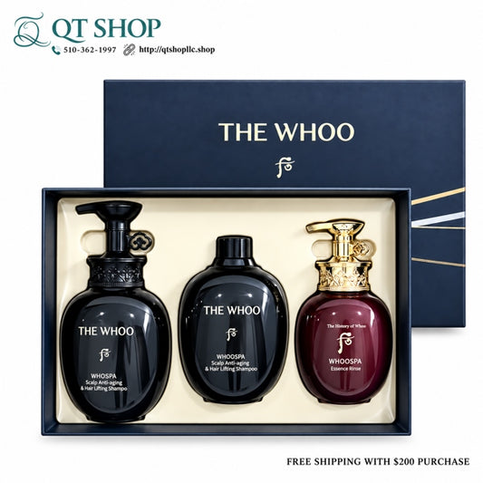 THE WHOO - *LM 1* - SET Dầu Gội Xả Đông Y Whoospa 3 món NEW - EXP 202812