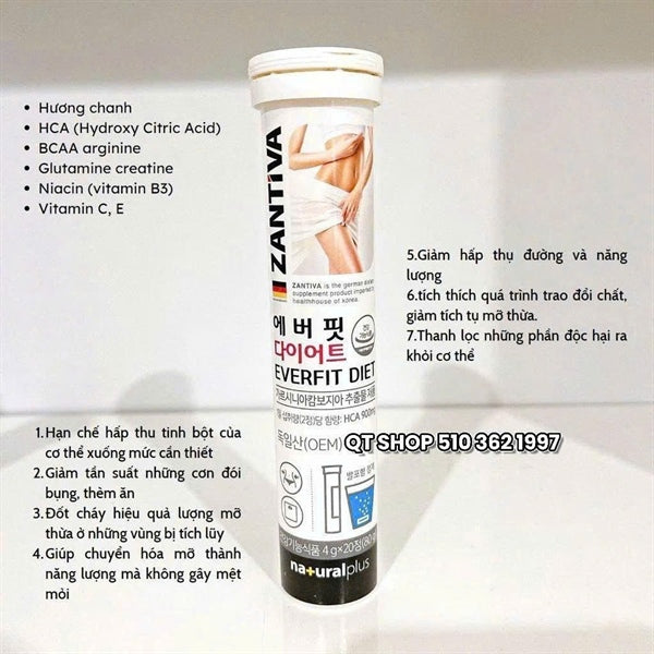 Sủi Giảm Cân Zantiva - EXP 202806