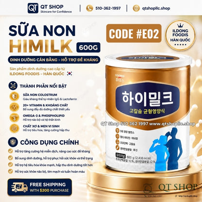 ILDONG - *LM 2* - Sữa Non Dinh Dưỡng Người Lớn 600g - Màu Vàng - Exp 2027.07