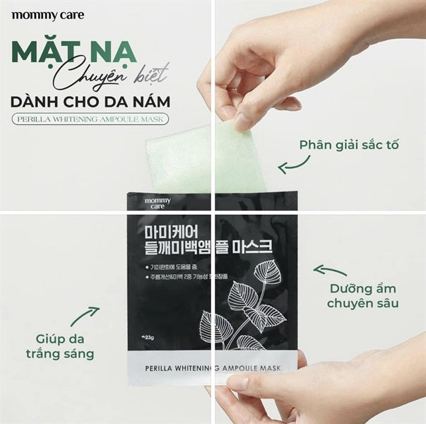 Mặt Nạ Tía Tô Mommy Care Perilla Whitening Ampoule Mask - 7ea - EXP 202707