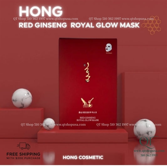 Mask Hồng Sâm Keo Ong - RED GINSENG ROYAL GLOW MASK - 10 ea