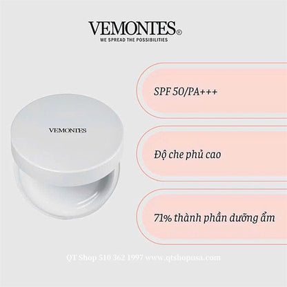 VEMONTES - Cushion Vemontes Dưỡng Phục Hồi - Tông 23 Vỏ trắng- 202707