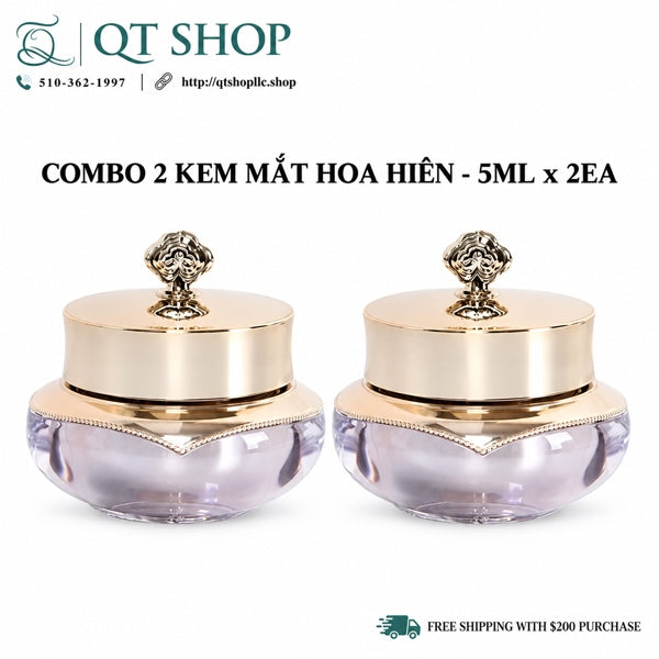THE WHOO - Combo 2 Mini Kem Mắt Hoa Hiên - 5ml