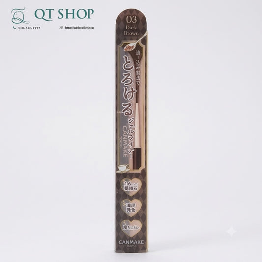 CANMAKE- Bút Chì Sáp Kẻ Mắt Eyeliner - Màu 03 Dark Brown