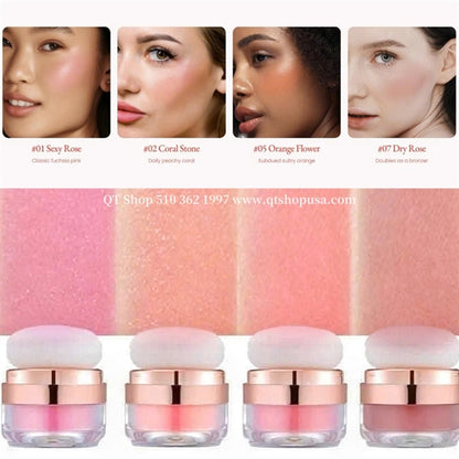 HOPEGIRL - Phấn Má Hồng 3D Powder Blusher - Màu #05 Orange Flower - EXP 20271110