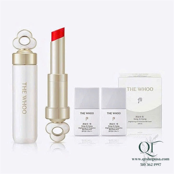 Set Mini BB Whoo trắng 13mlx2 (tông #23) + Son dưỡng Whoo màu 99
