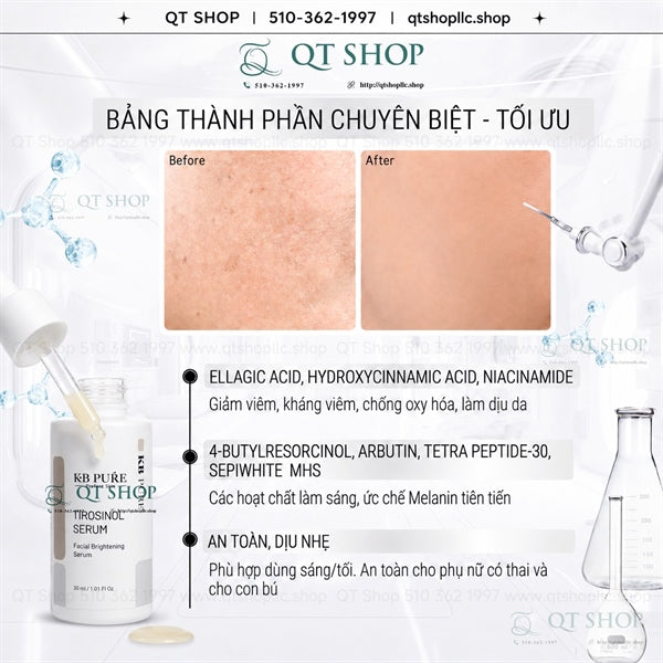 KB PURE - Serum Trắng Da Tirosinol 30ml - EXP 202903