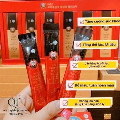 Thạch Hồng Sâm Collagen - 60 gói - BỎ HỘP EXP: 2027.12.09
