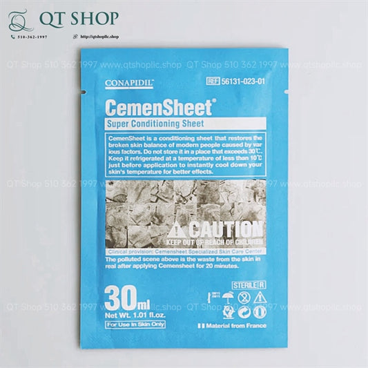 Pharmesthetics CONAPIDIL CEMENSHEET: Mask Định Vị xanh Mặt Nạ Thải Độc & Phục Hồi - 1ea